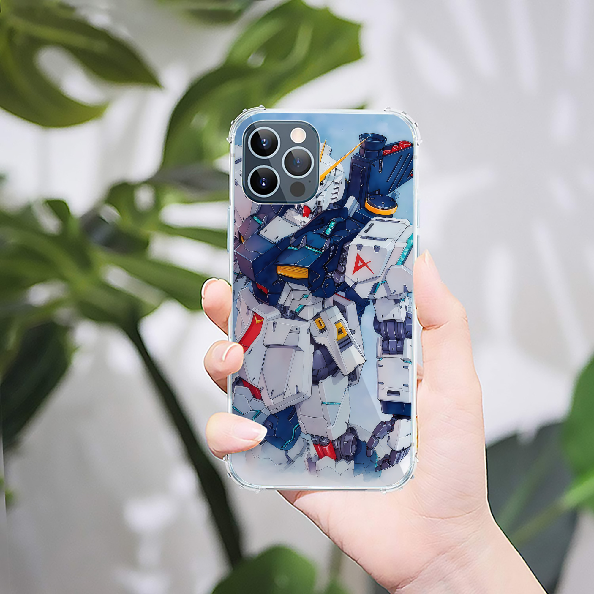 （画像用） 機動戦士ガンダム Mobile Suit Gundam 【iPhone 12シリーズ対応】透明スマホケース（クリアソフトケース）